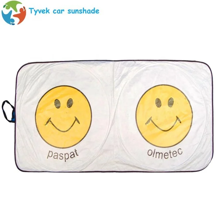 Auto curtain white tyvek car window sunshade front window sun shade for car