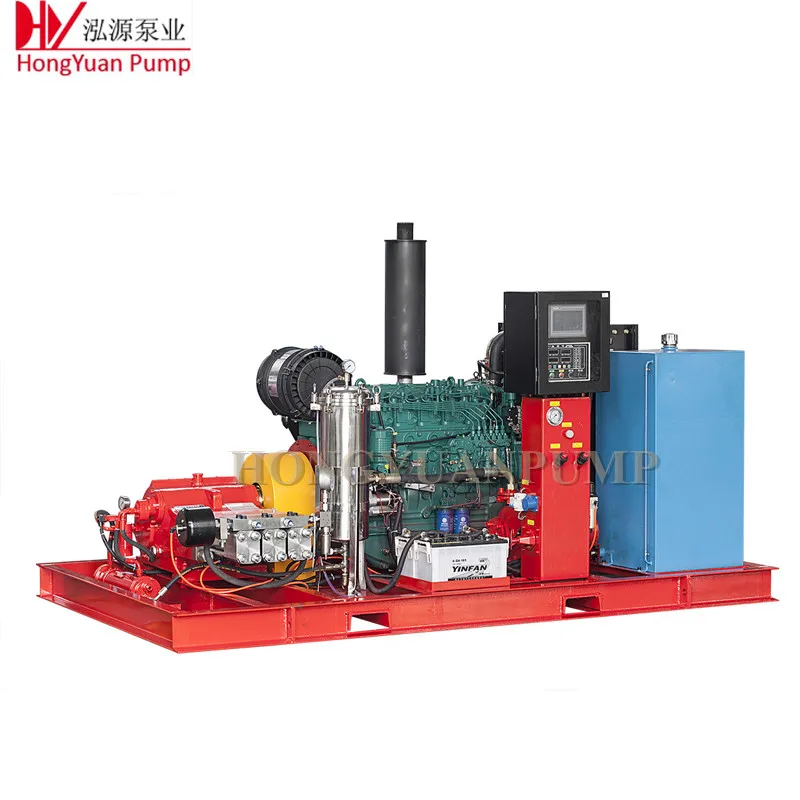 The dam concrete high pressure cleaner