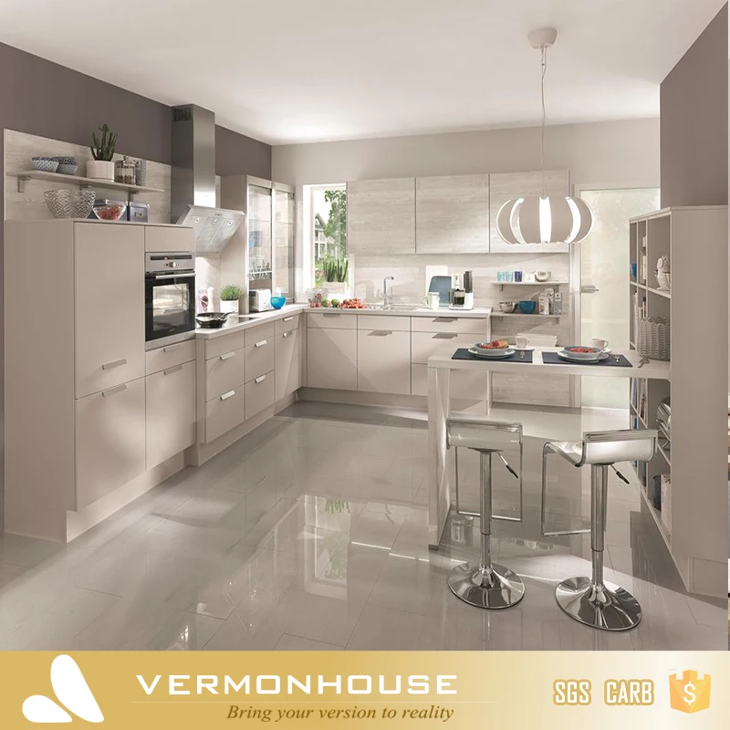 2022 Hangzhou Vermont Modern Design Kitchen Cabinets PVC Foam Board Particle Board Turkey