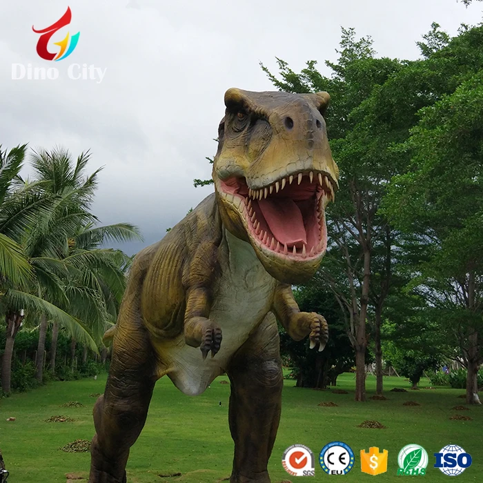 Реалистичный 3d T-rex Роботизированный аниматронный динозавр в натуральную