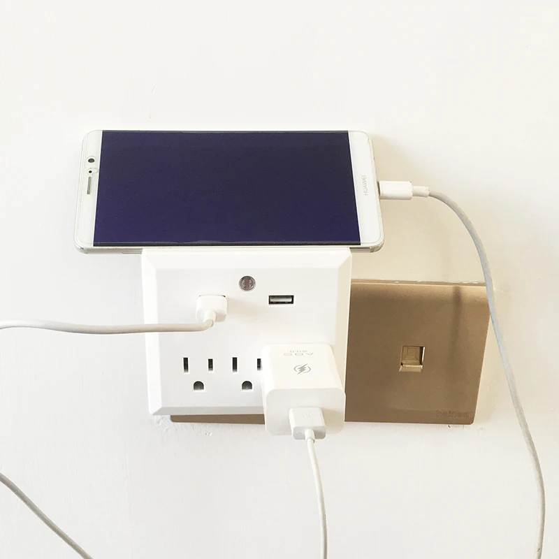 Автоматический сенсорный ночник Настенный разъем питания USB с функцией USB зарядки