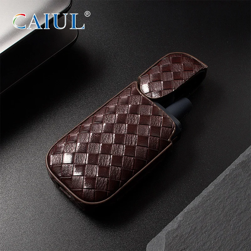 Лидер продаж в Японии, вязаный Плетеный чехол из искусственной кожи, электронная сигарета для кожаного чехла IQOS