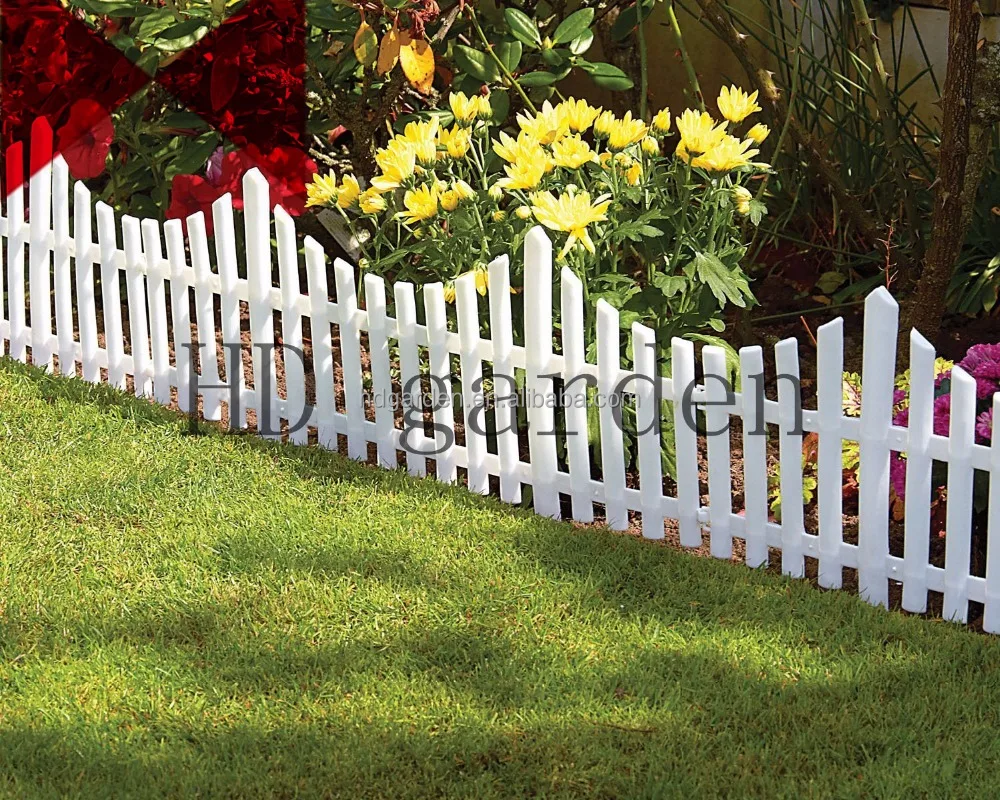 
Garden Edging Picket Cheap Fence Plastic Garden PP Fence Panel 