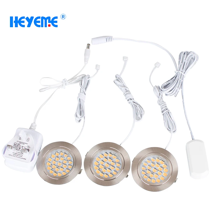 
CE&RoHS AC 220V-240V Brushed Chrome LED Cabinet Light For Kitchen Furniture Light 