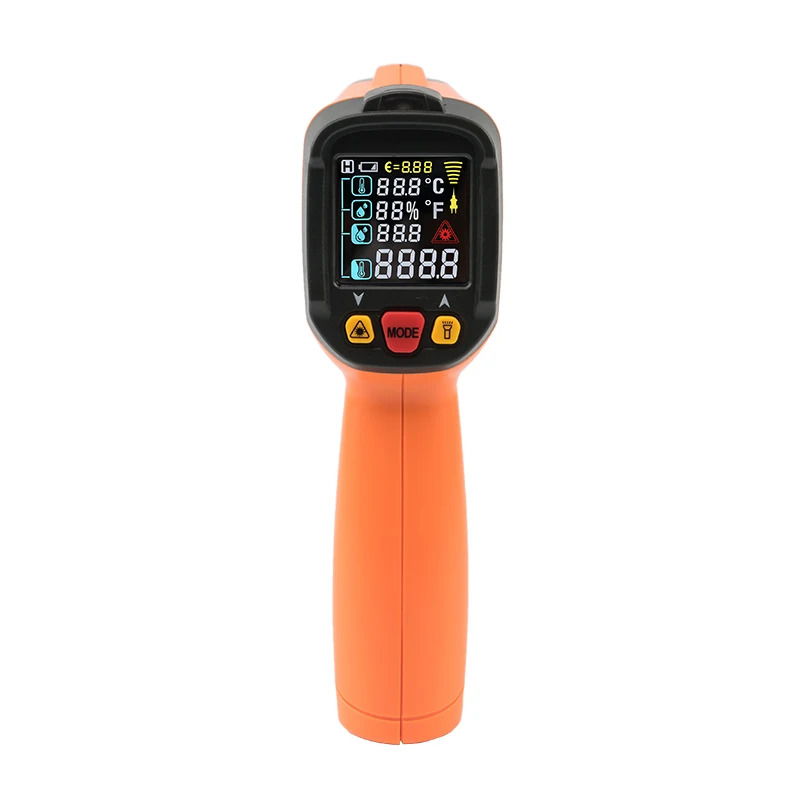 Industrial Non Contact With Humidity Dew Point K Type Digital Infrared Thermometer