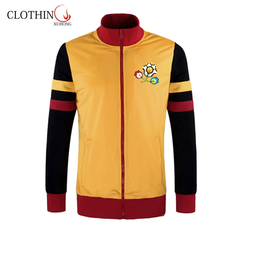 High Quality Polyester Spandex Soccer Jacket Customized Team Name and Adult Sports Wear Warm up Football Jersey
