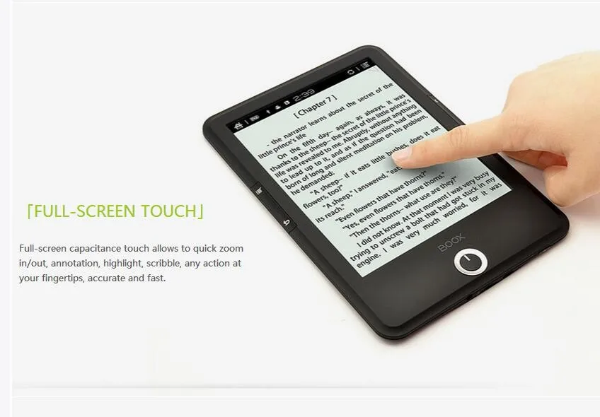 Емкостный сенсорный ридер для электронных книг BOOX T76, 6,8 дюйма, 1 ГБ ОЗУ 16 Гб ПЗУ