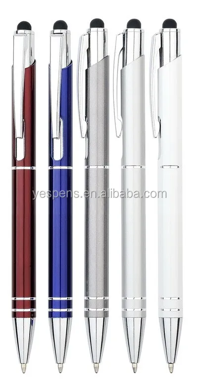 wholesale in stock elegant slim metal touch screen stylus pen for ipad