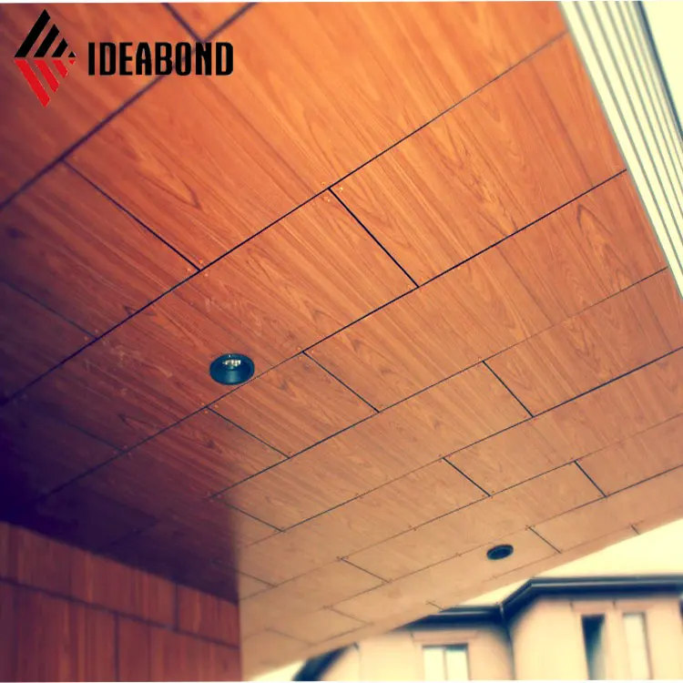 Wooden Texture IDEABOND Alucobond Plate ACP 2mm 3mm 4mm Indoor PVDF 15 Years / PE 10 Years Mirror Series Wall Panel 2/3/4/5/6mm