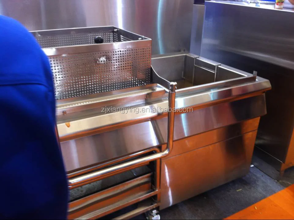 XYXZ-2(E) Commercial kitchen machine deep fryer/kfc equipment two tanks two baskets stainless steel gas deep fryer