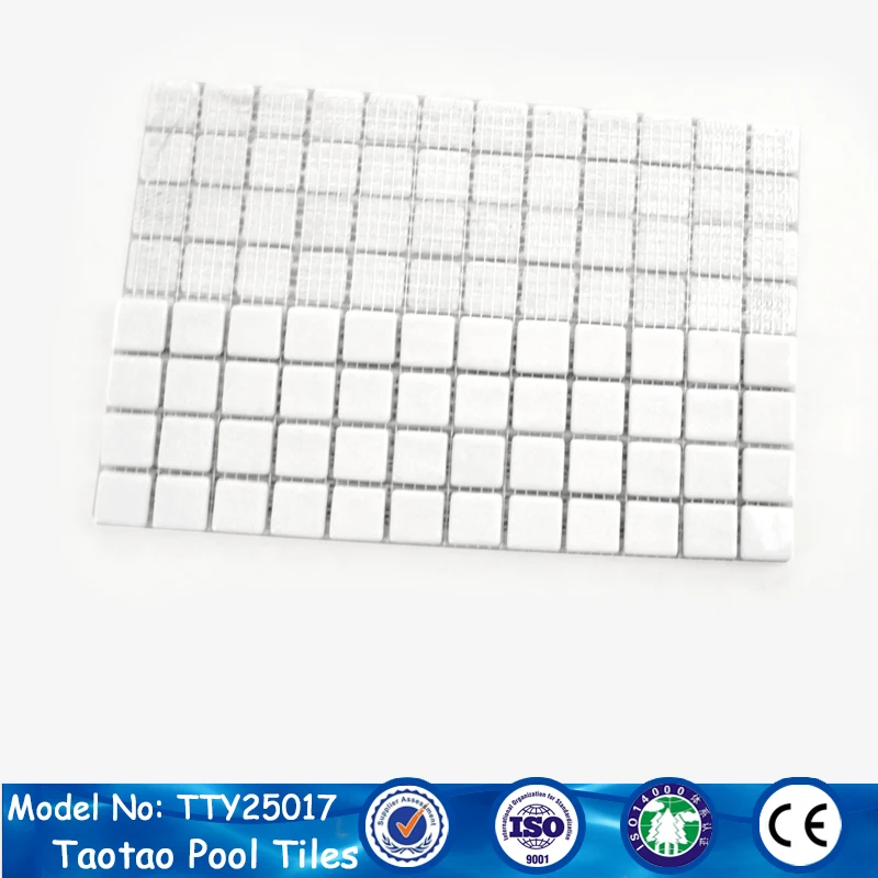 modern designer white glass mosaic tiles for swimming pool in venetian