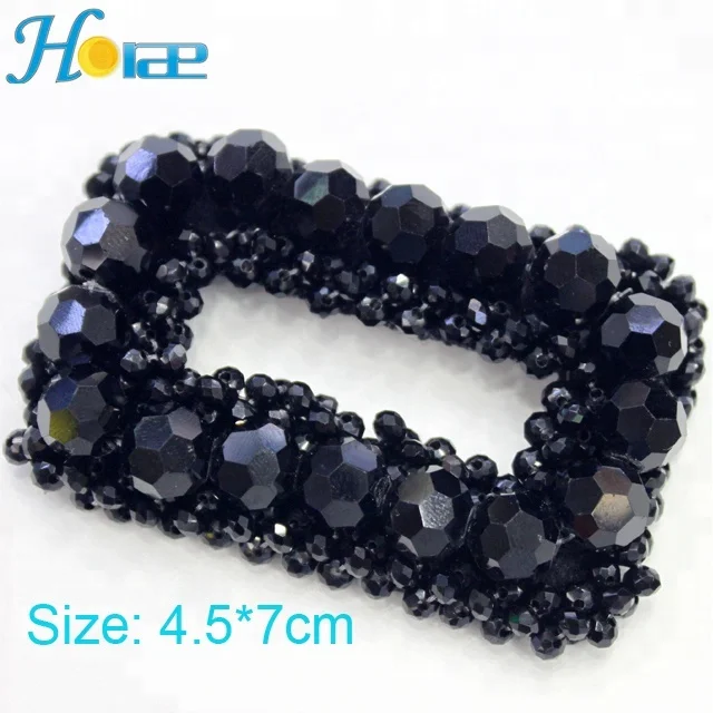h006 wholesale glass beads shoe flower handmade shoe accessory for decoration