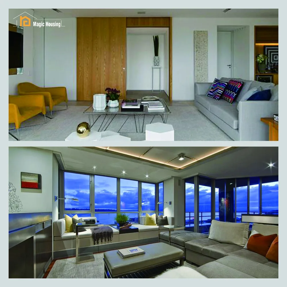 Modern design thermal insulated quick build 70 square meter prefab house