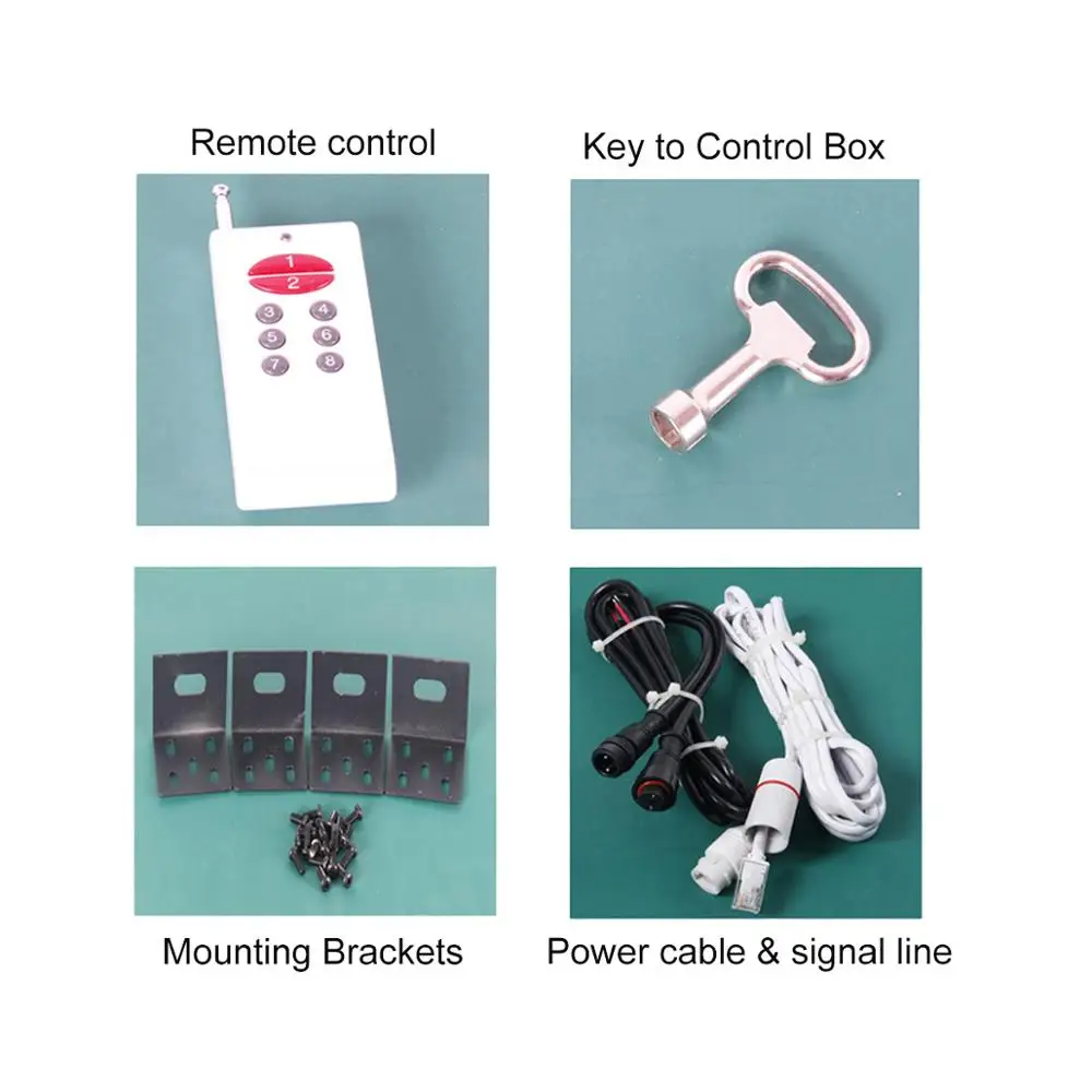 16 Inches Outdoor Used Super Bright Red LED Digital Gas Price Sign for Gas Station with One Control Box and Two Remote Control