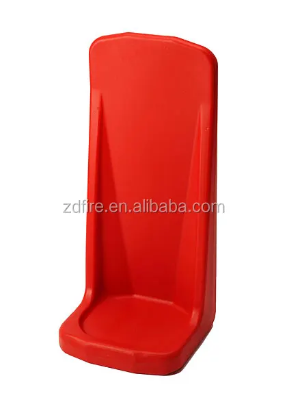Red single and double fire extinguisher stand,fire fighting equipment