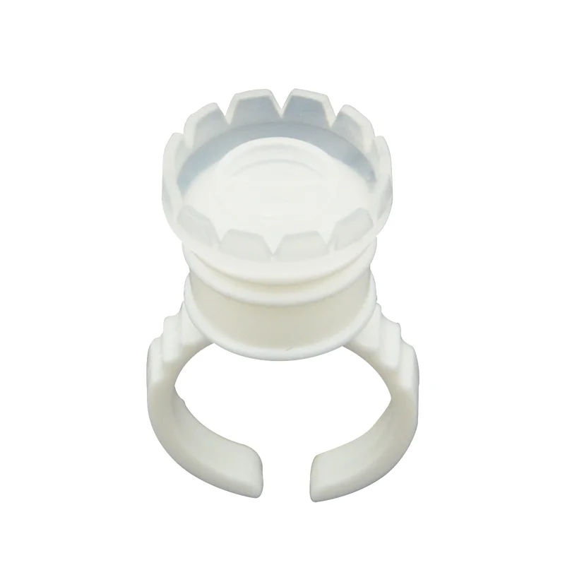 Оптовая продажа, индивидуальный держатель клея для ресниц, быстрое кольцо-чашка с цветами