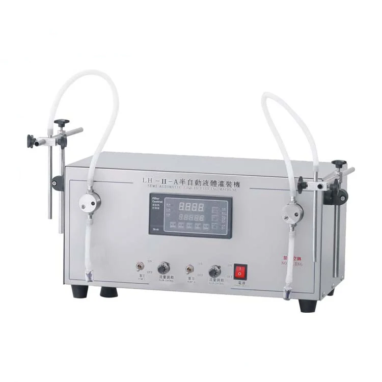 LIENM semi-automatic double heads filling machine manual cream lotion toner filling equipment
