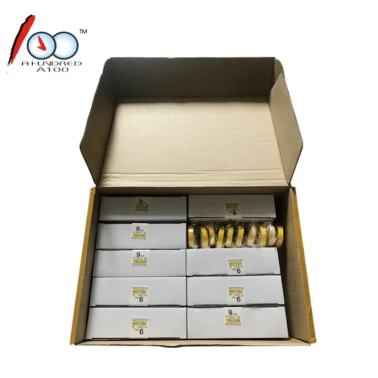 Compatible Max 9mm * 8m cassette tap label sticker for LM-PT309W PT309Y PT309T PT309S