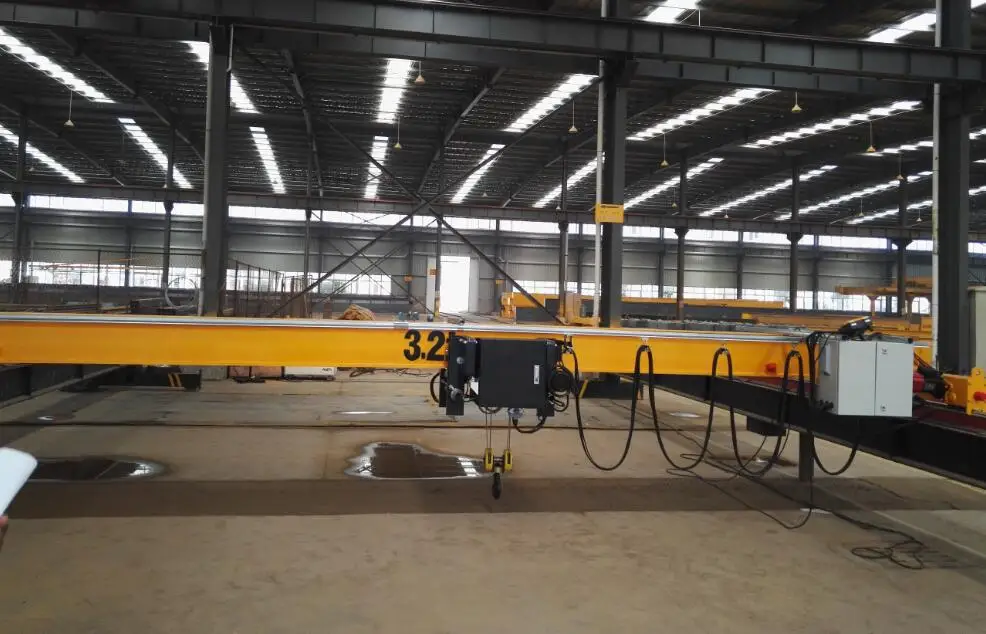 10 ton single beam overhead crane bridge crane with electric trolley