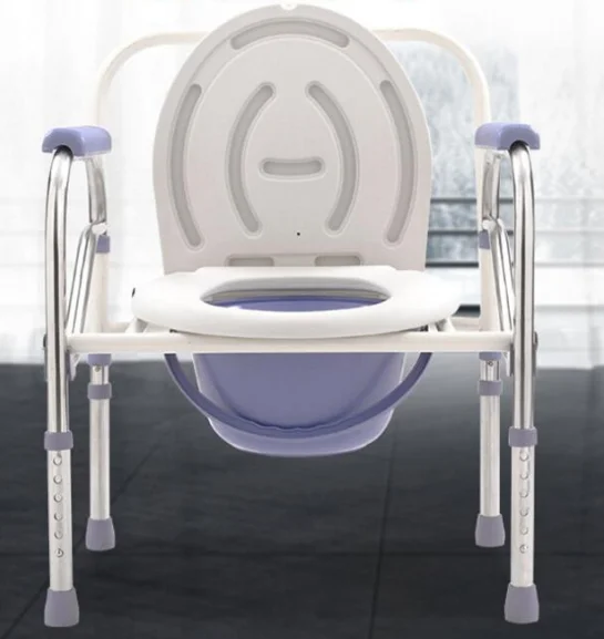 Hot sale Toilet Chair Home Care  indoor Disabled Shower Commode Wheel Chair With Wheels
