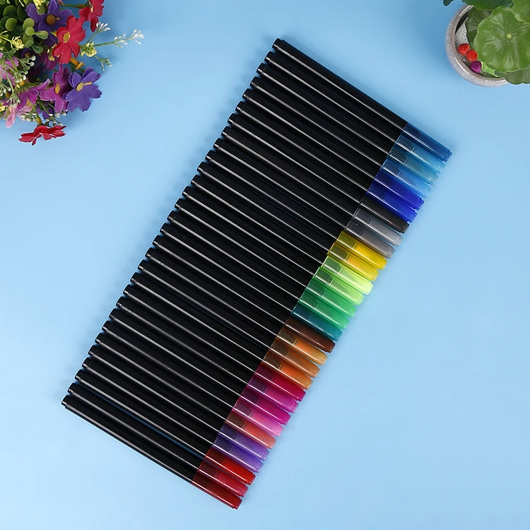 pen of Wenzhou  writing fluent  dual tip brush marker pens color marker with  dual brush tip  pens nylon nib