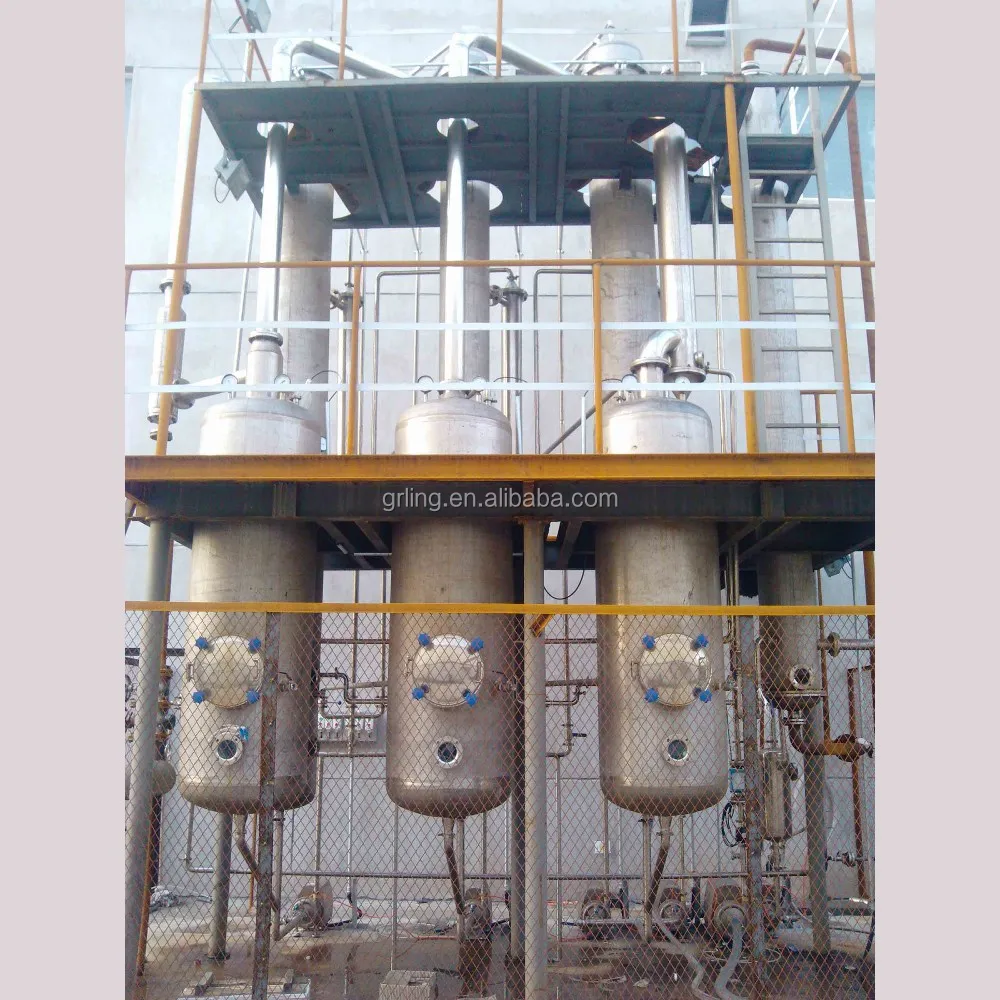 Falling Film Evaporator Multi Effect Distallaition Equipment 1000L/hr / collagen processing machine