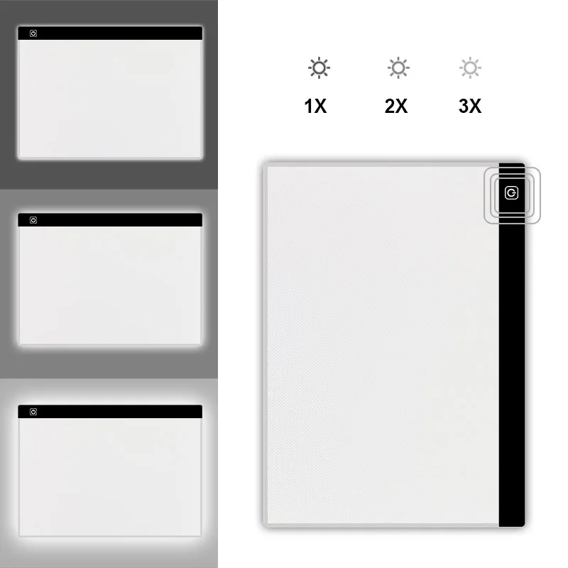 
Christmas flexible ultra-thin A0 A1 A2 A3 A4 LED writing tracing light pad 