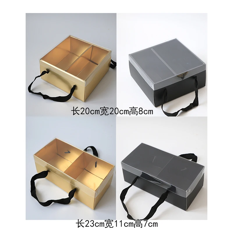 Wholesale simple fashion waterproof paper bouquet decoration soap flower gift box