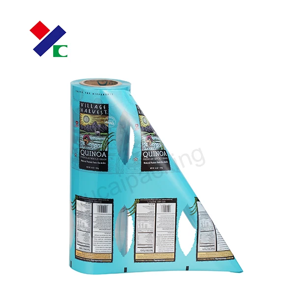 Laminated plastic packaging roll film