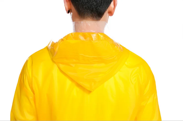 Cheaper adult yellow plastic pvc rain suit