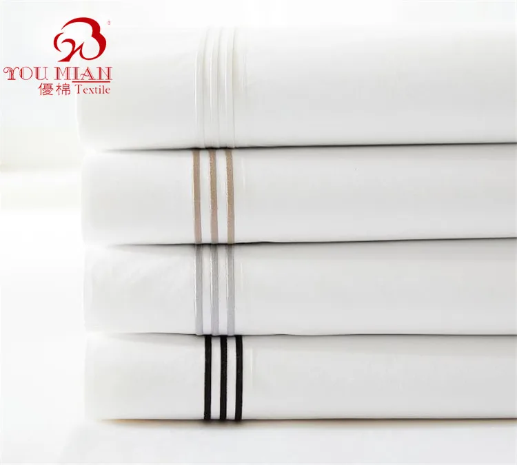 400tc Bedsheet Set 100% Bamboo Cotton Bedsheets Cheap Bed Cover Linen Fabric Flat Bed Sheet