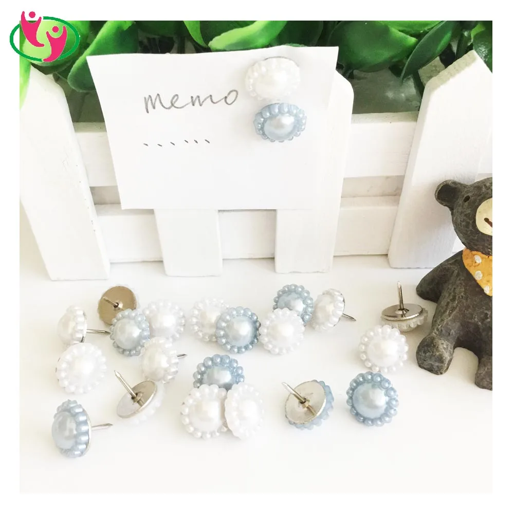 
Quality Fancy Pearl Flower Shaped Push Pin 