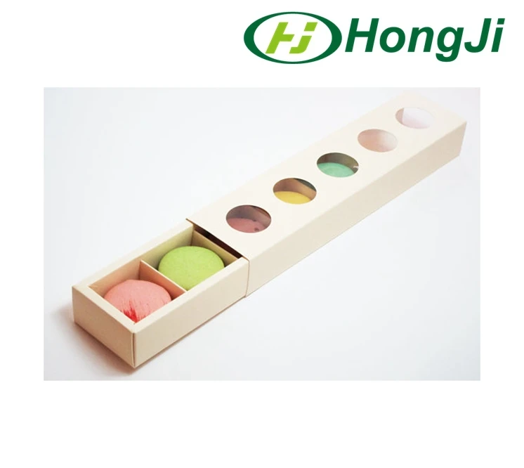House Shape Macaron Folding Window Paper Box Cake Box Design