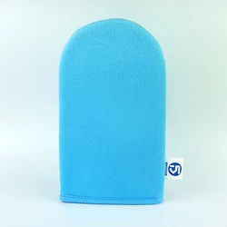 Custom Personalised Private Label Body Soft Applicator Self Application Velvet Brown Tan Tanning Mitt