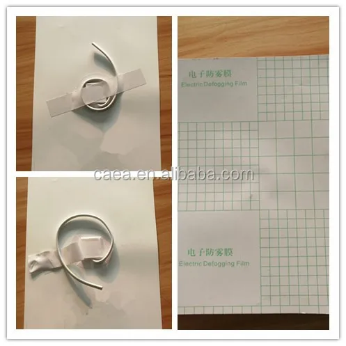 220 В PET туманорассеиватель запотевания pad противотуманныепленка demister фильм для зеркало шкаф стекло