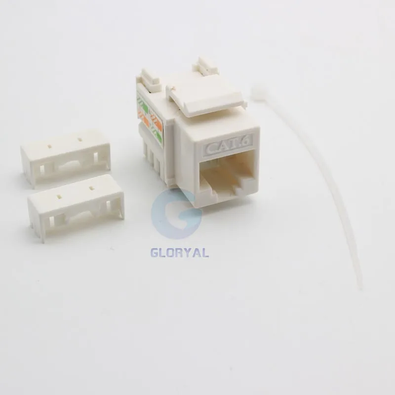 Hot RJ45 Cat6 or cat.5e Keystone Jack with cable tie