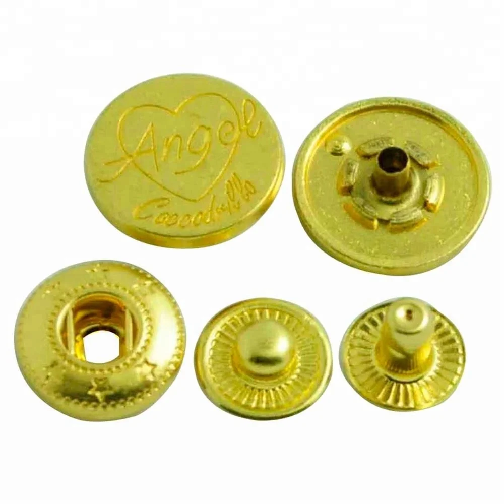 
alloy black rubber cap spring snap button 