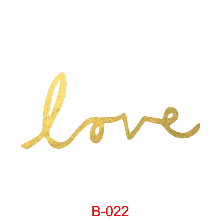 Wedding Bride Decorate Sticker Tattoo Temporary Waterproof Gold Tattoo Sticker