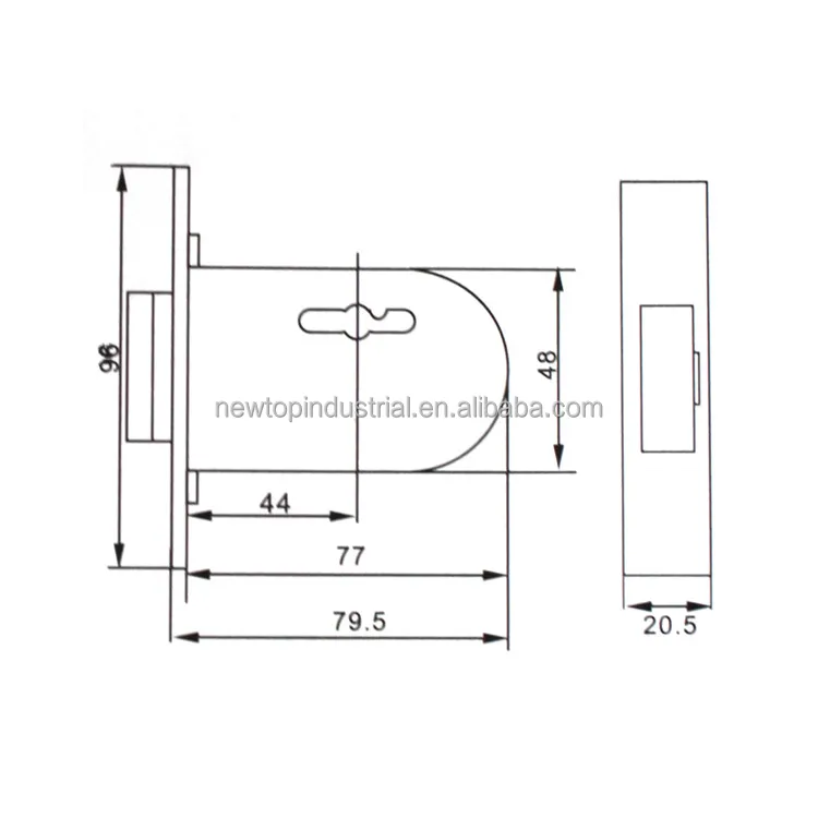 High security lever door lock body with key hole for Russian market