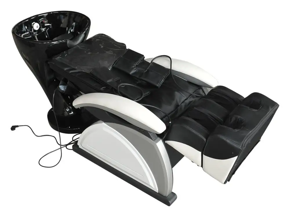 Shampoo bed salon luxury used lay down hair washing bowl backwash shampoo unit