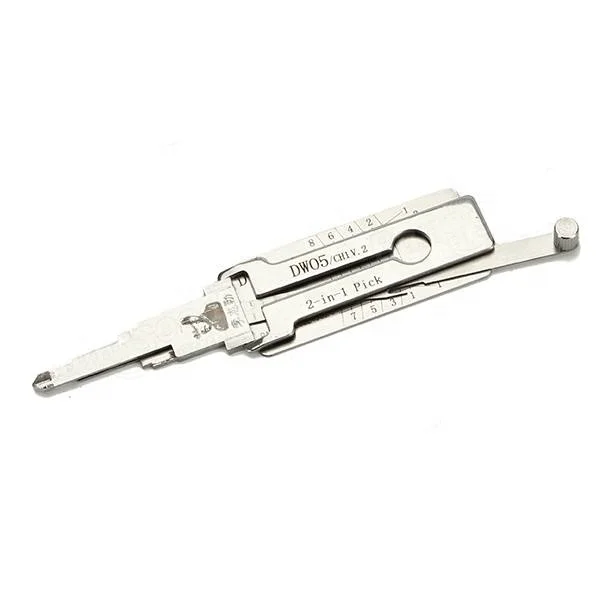 Lishi DW05/CH1 v.2 2 in 1 Car Door Lock Pick Decoder Unlock Tool