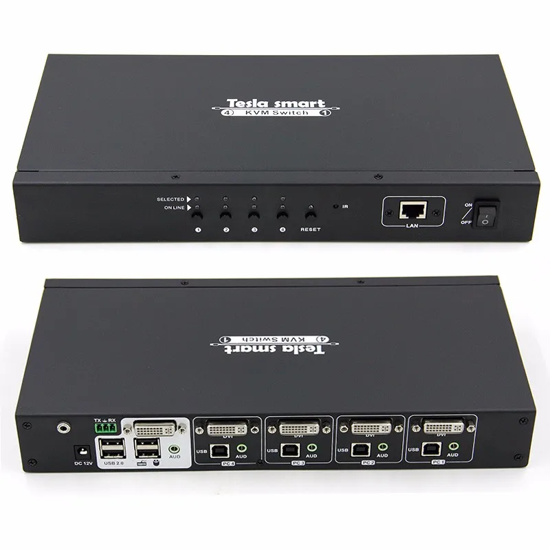 4x1 DVI KVM Switcher hdmi 2 port dual monitor (60649376844)