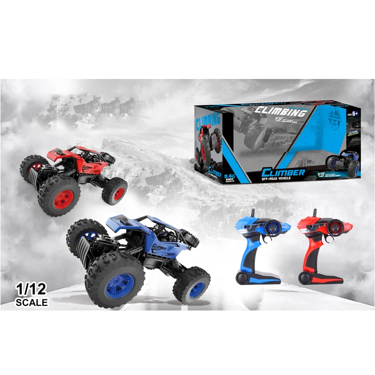 
2.4 GHz 1 12 Scale Metal RC Steel Climber With USB Charge Line Battery Remote Control Car 4WD Off Road Rock Crawler Vehicle 