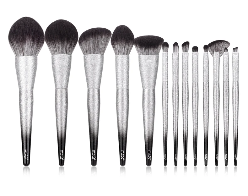 MSQ SILVER FOX 13pcs makeup brushes Luxury collective set cosmetics case