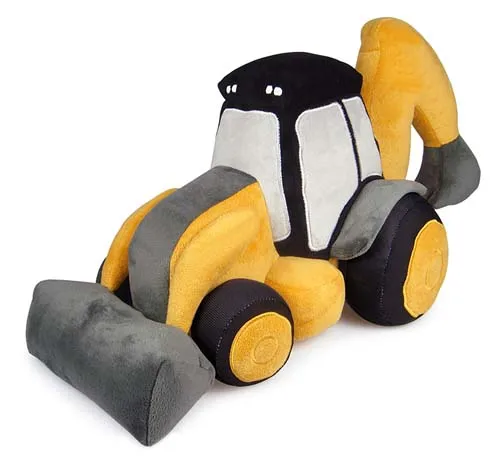 High quality stuffed vehicle toy soft funny excavator toy for kids
