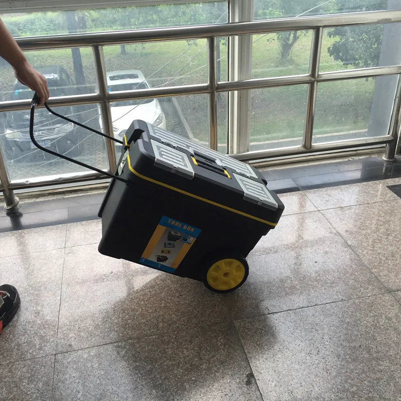 China gude plastic trolley tool box chest removable portable rolling toolbox kit
