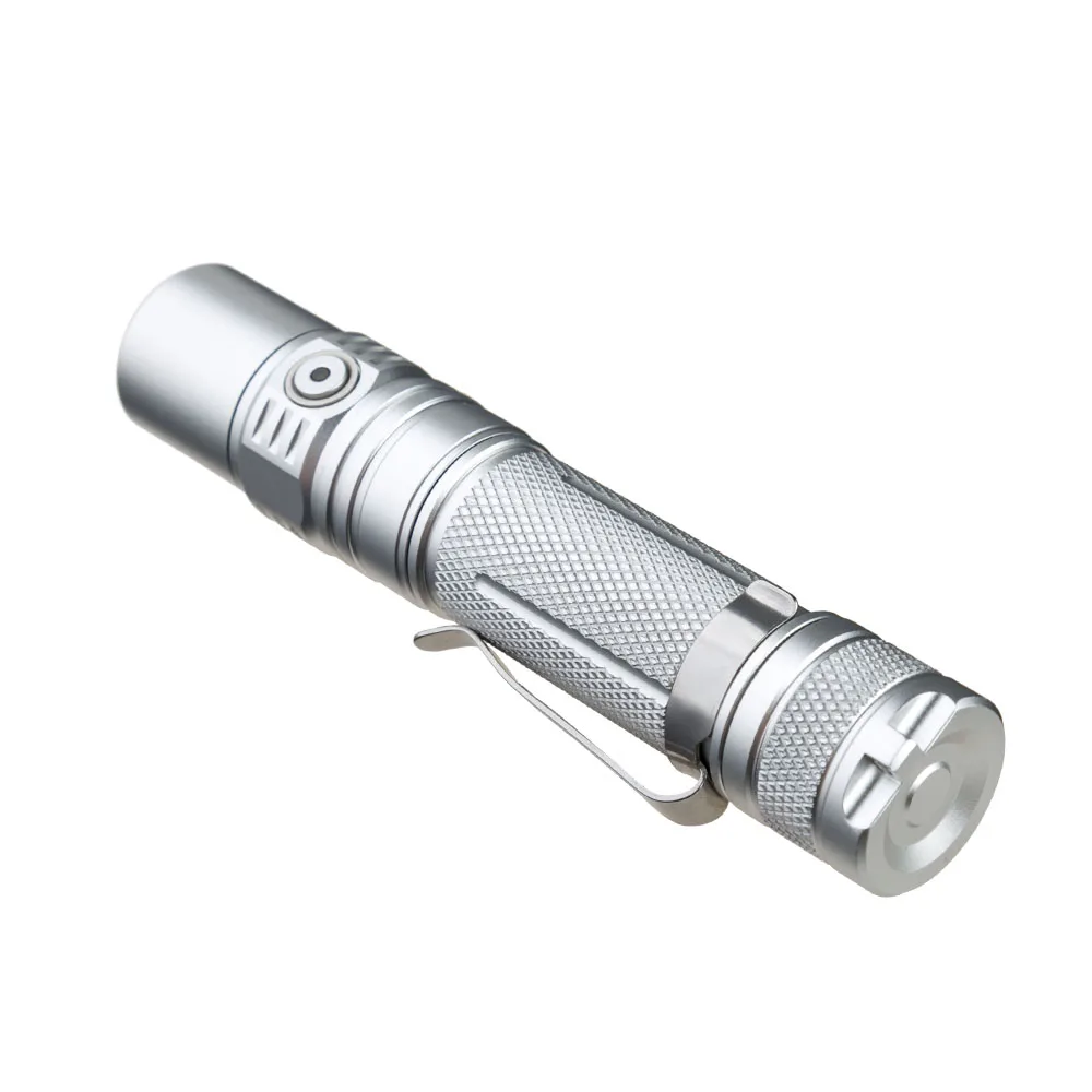 2023 Aluminum 18650 Lithium Battery Emergency Pocket  Led Flashlight  chargeable Mini Led Flashlight
