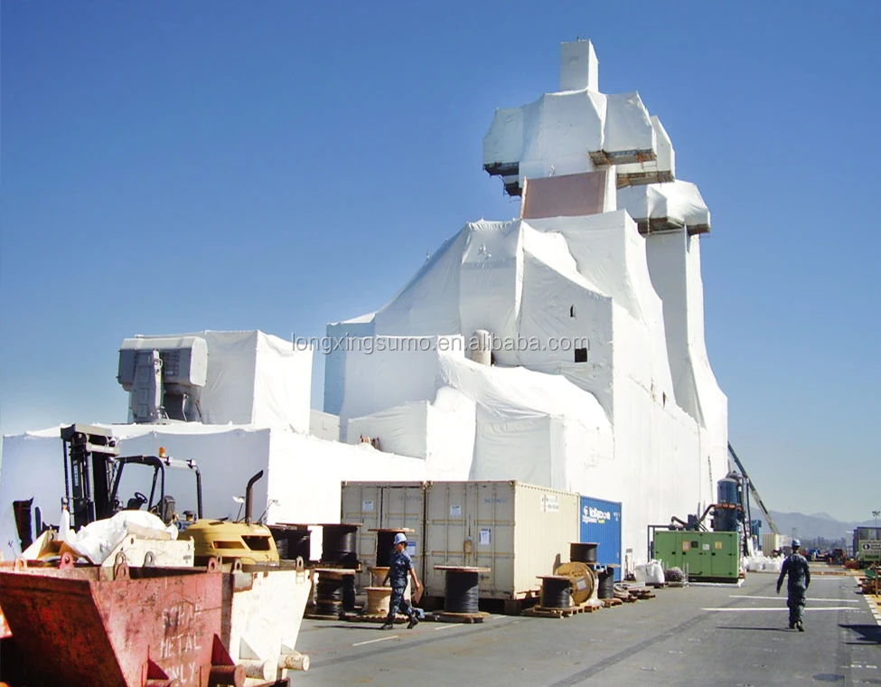 230microns x 14 m x 30m shrink wrap films for boats, scaffold with 15 months UV protection