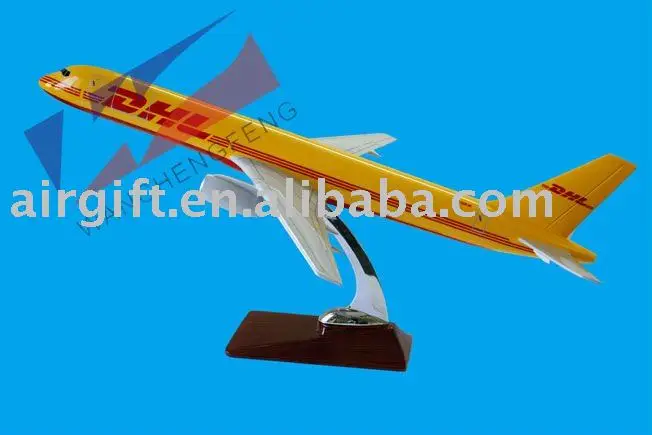 B757 DHL PLANE MODEL PROMOTIONAL PRODUCTS SCALE MODEL PLANE CARGO AIRPLANE MODEL DESKTOP AIRPLANE MODEL