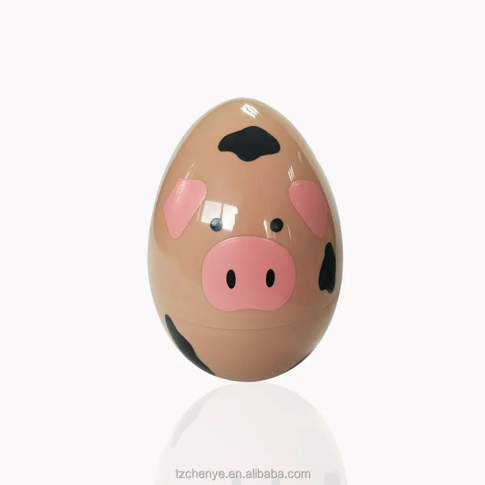 Hot selling plastic easter eggs large plastic easter eggs Paint animal eggs